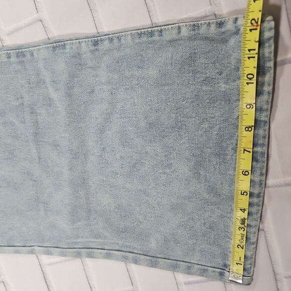 Fashion Casual XS High-Waisted Wide Leg - Women's Denim Jeans with Pockets - Picture 4 of 9